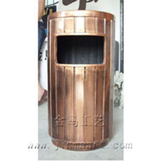 供应园林景观垃圾桶玻璃钢铸铜环保垃圾箱室外街道废品回收桶订制