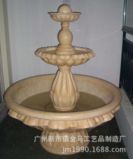 广州金马供应玻璃钢雕塑 荷花型室内外水景喷泉 荷花型三层喷泉